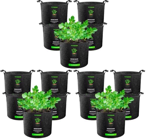VIVOSUN 10-Gallon Grow Bags, 15-Pack