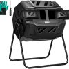 VIVOSUN 43-Gallon Dual-Chamber Tumbling Composter VIVOSUN 43-Gallon Dual-Chamber Tumbling Composter