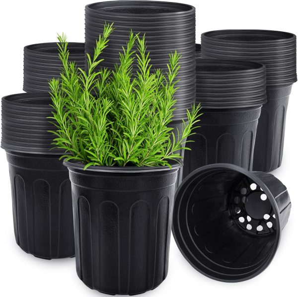 Anyumocz 1-Gallon Nursery Pots, 60-Pack Anyumocz 1-Gallon Nursery Pots, 60-Pack