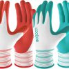 COOLJOB Women’s Gardening Gloves, 2 Pairs